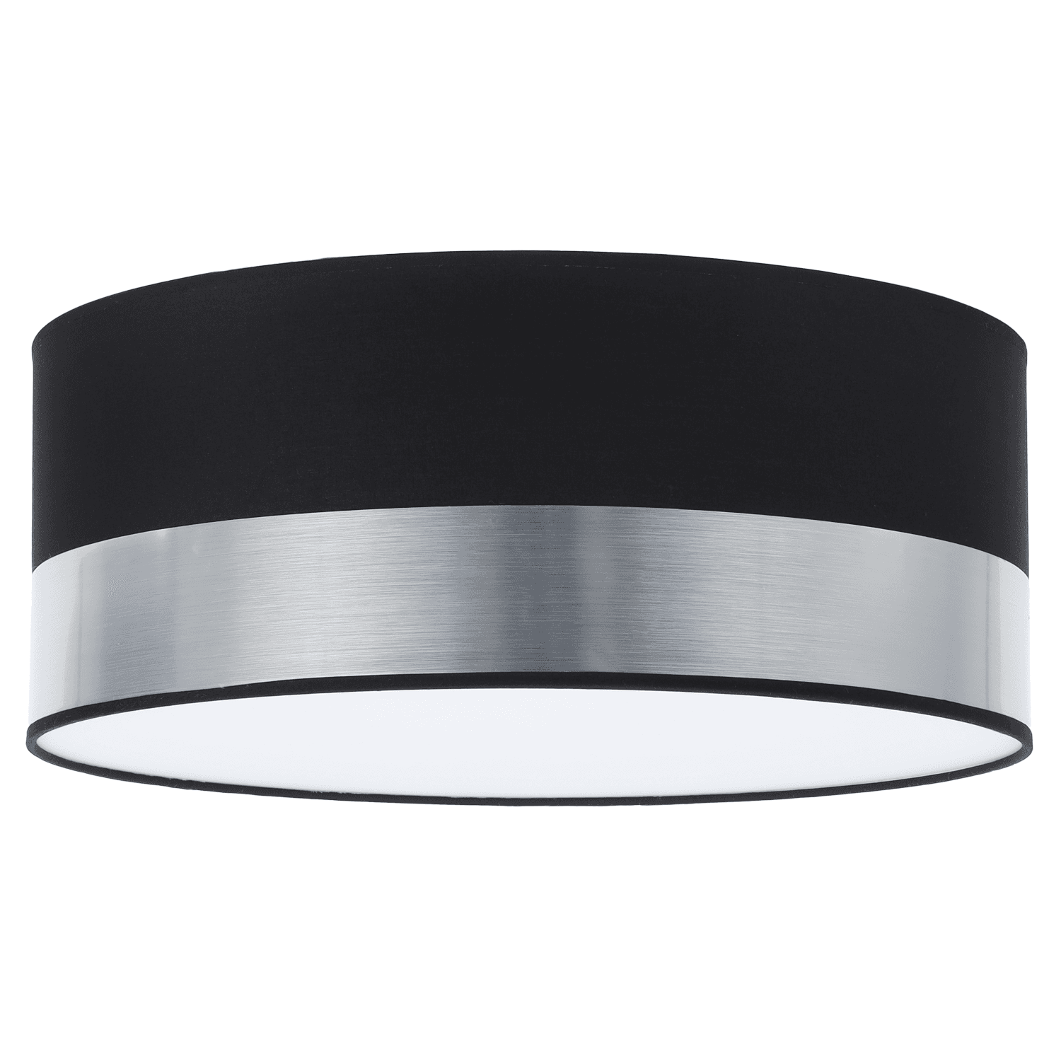 Elegante Deckenleuchte Plexiglas Schwarz-chrom 40 Cm E27