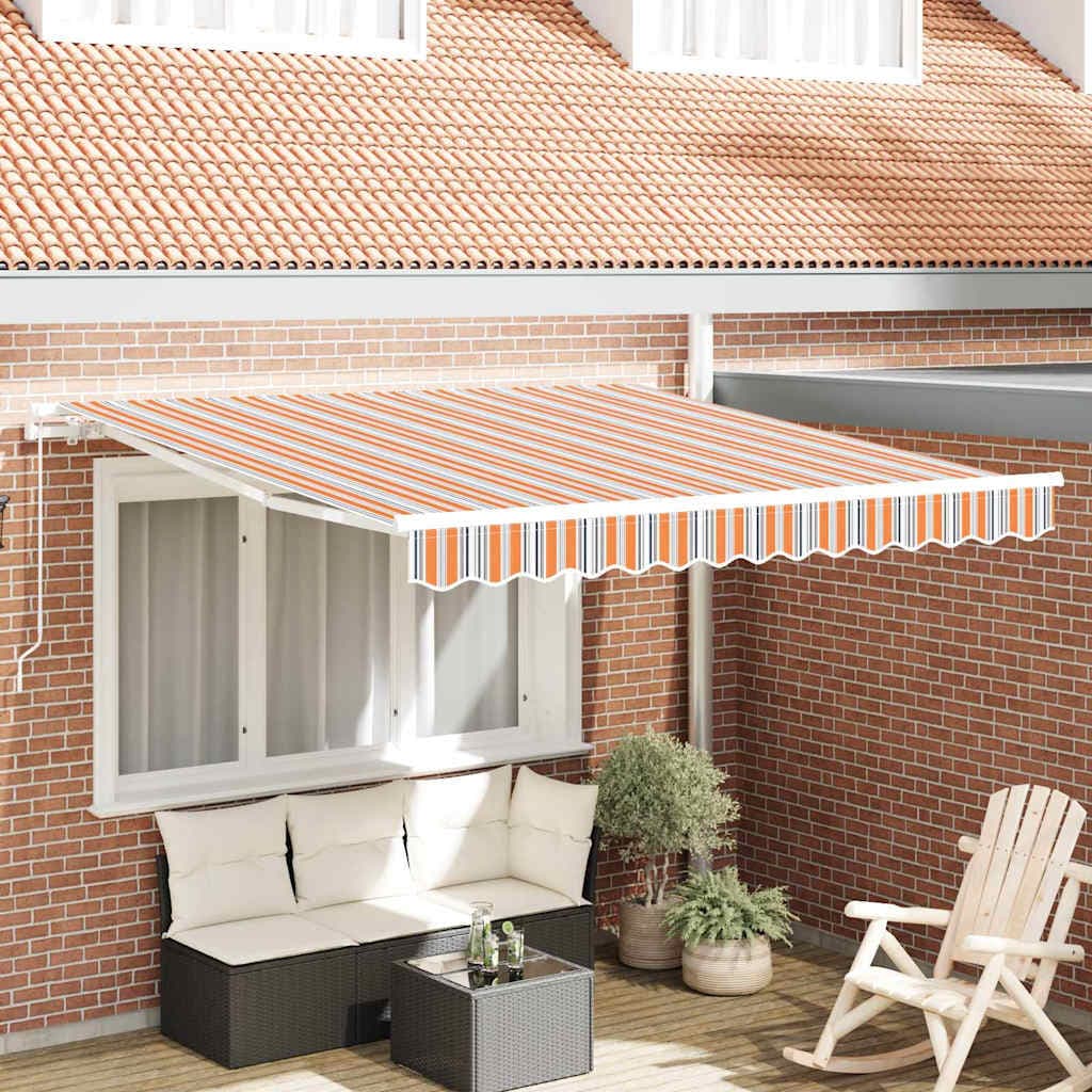 Vidaxl - Markise Gestreift Mehrfarbig 3 X 2,5 M Polyester Und Metall