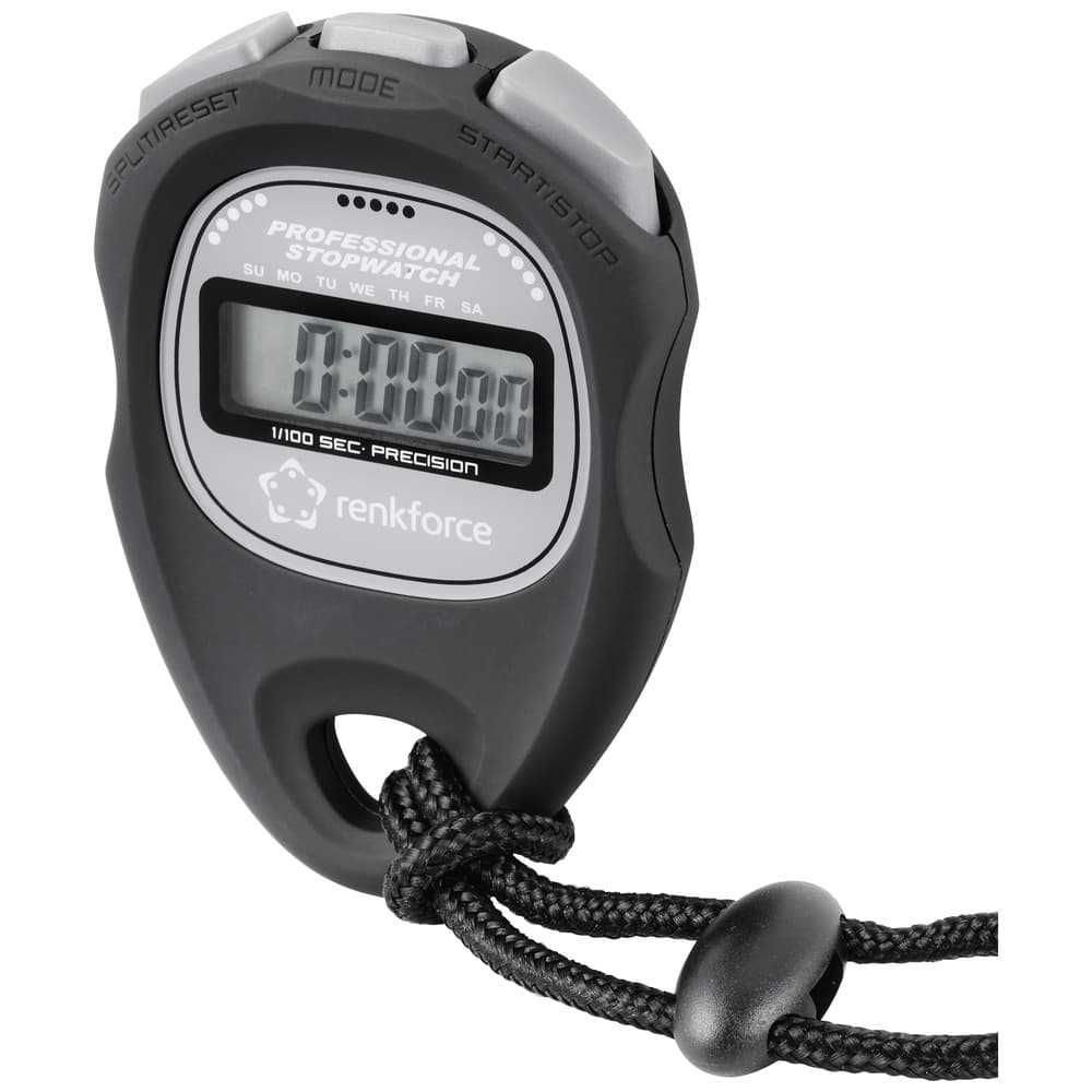 Renkforce Wt-034 Stoppuhr Digital Schwarz