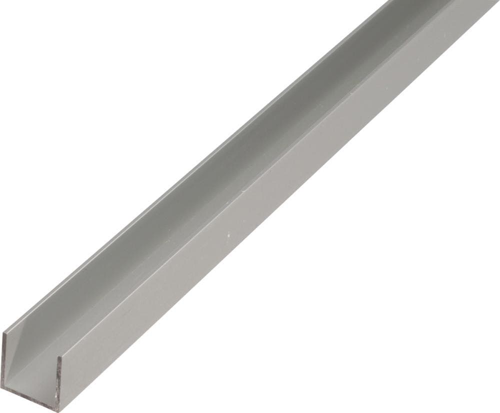 Alu-u-profil 2000/10x8mm Silberfarbig