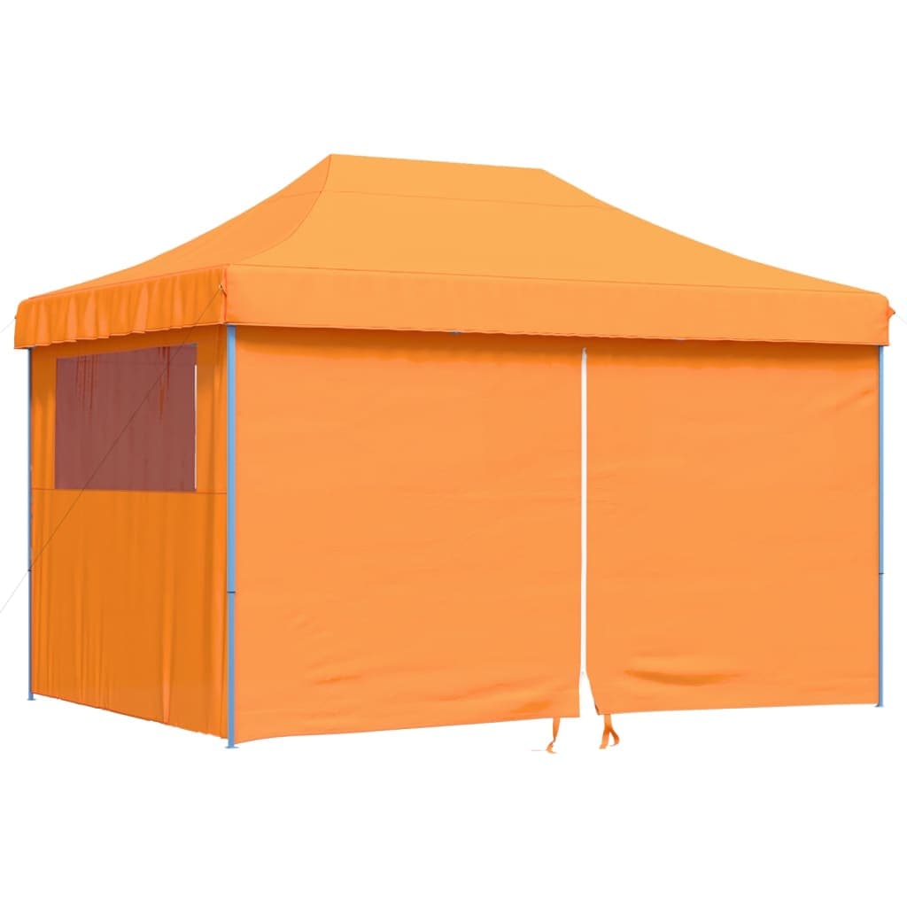 Partyzelt Faltbar Pop-up Mit 4 Seitenteilen Orange - Vidaxl