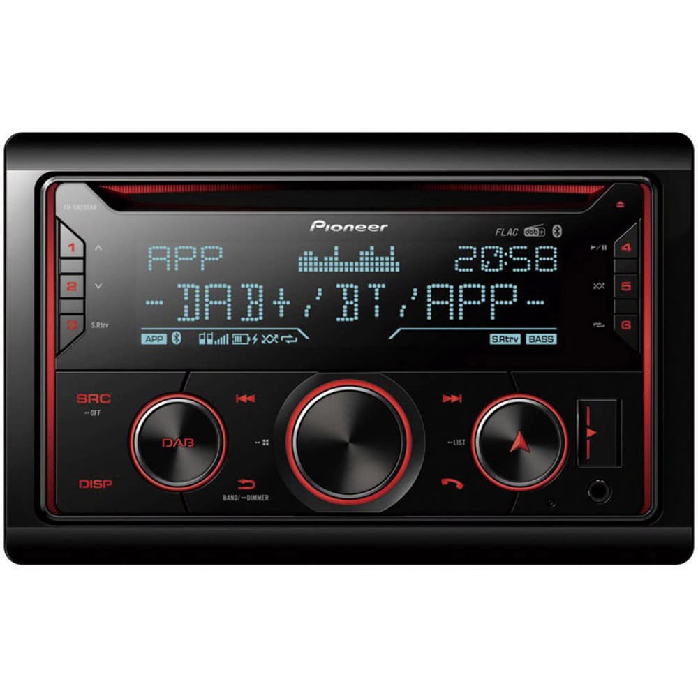 Fh-s820dab Doppel-din Autoradio Dab+ Tuner, Bluetooth®-freisprecheinrichtung, Appradio - Pioneer