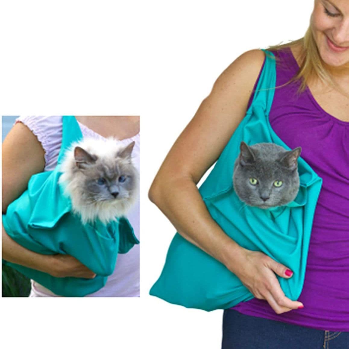 Hunde-/katzen-tragetasche/transportbox - Blau