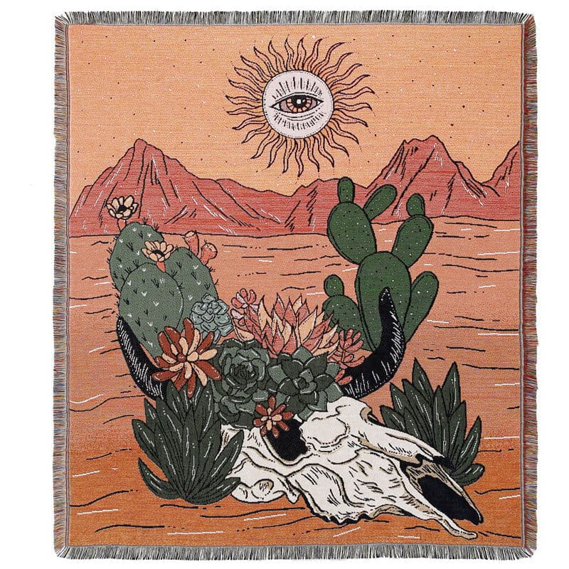 1 Stück 160 X 130 Cm, Gestrickte Wüstenkarodecke, Verziert Mit Fransen, Bohemian-stil, Schlicht, Weich Und Bequem, Schützt Vor Kälte, Für Sofa,