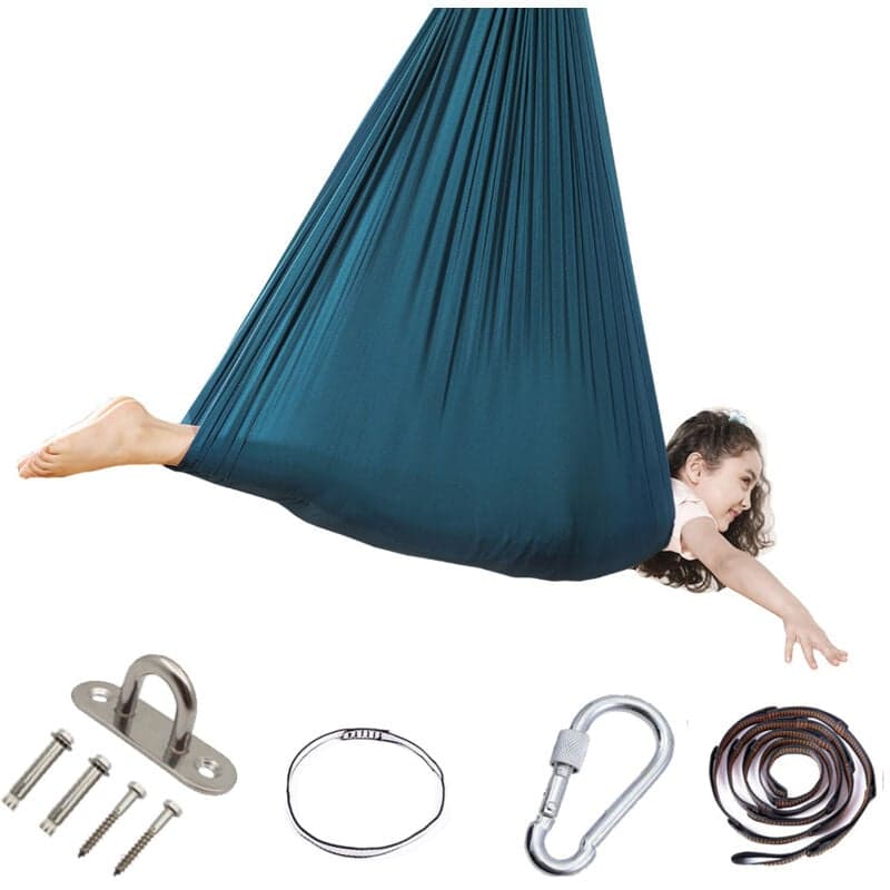 Columpio De Terapia Sensorial Para Niños, Hamaca De 360° Para Interior Y Exterior, Columpio Elástico Terapéutico, Silla Colgante Con Forma De