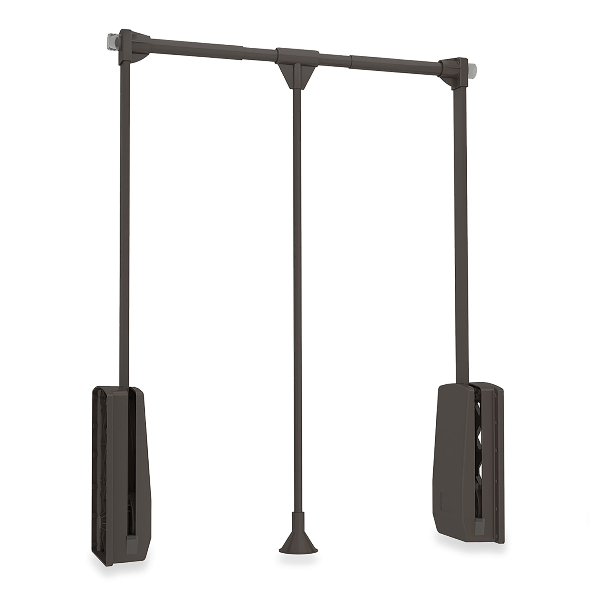 Emuca - Kleiderlift Für Garderoben Hang, 830 - 1150, Mokka, Stahl Und Kunststoff