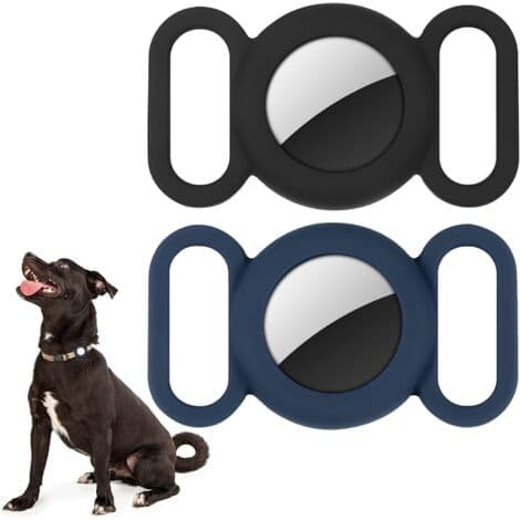 Airtag-hundehalsband, Silikonhülle Für Gps-ortungsgerät, Schutzhülle Kompatibel Mit Apple Airtag, Sicherheit Und Verlustschutz