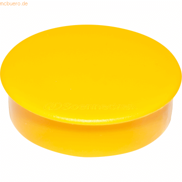 Soennecken Magnet 4885 rund 38mm 2,5kg gelb 10 Stück