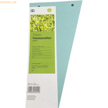 Soennecken Trennstreifen oeco 1430 12,5/6,5x24cm blau 100 Stück