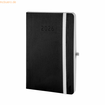 Chronoplan Buchkalender Chronobook Softcover Black Edition Mini 1 Woch