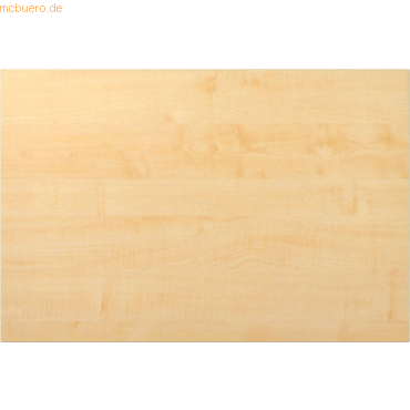mcbuero.de Tischplatte 120x80cm mit Systembohrung Ahorn