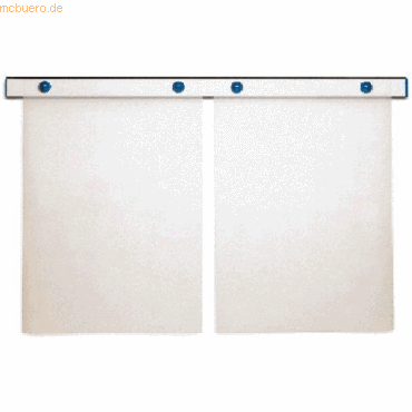 Maul Magnet-Wandschiene design 100cm silber