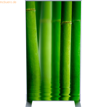easyOffice Trennwand HxBxT: 174x94x39cm Dekor Bambus
