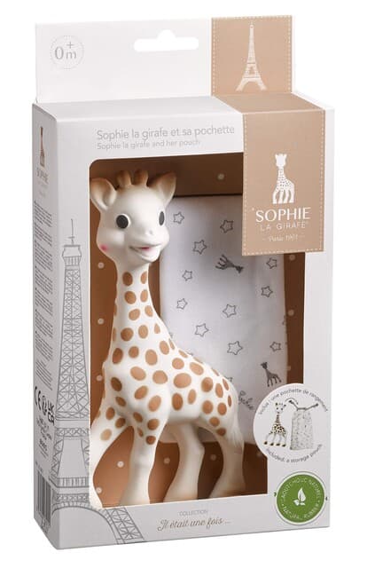 Sophie la girafe® mit Stoffbeutel – Geschenkset für Babys - Wie neu