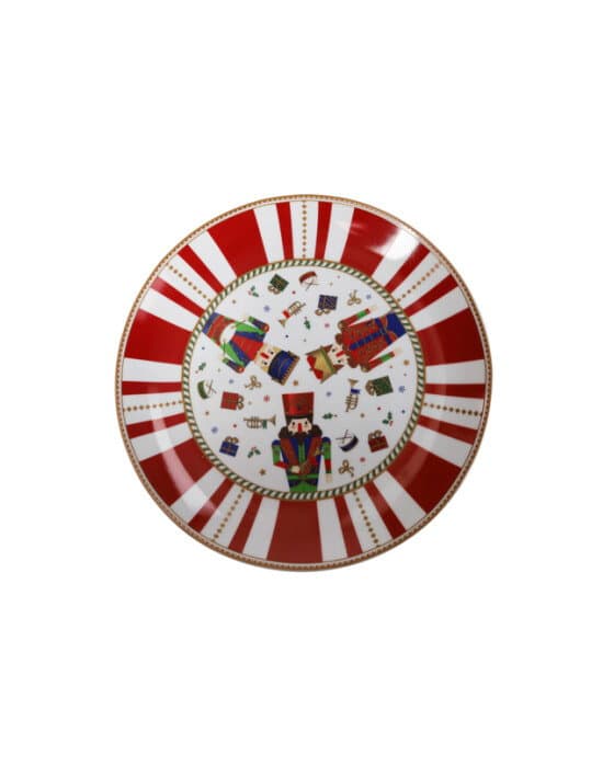 Julien Serving Plate Red/White view 2