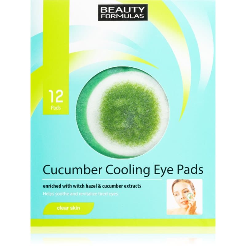 Beauty Formulas Clear Skin Cucumber Cooling Regenerierende Maske für die Augen 12 St.