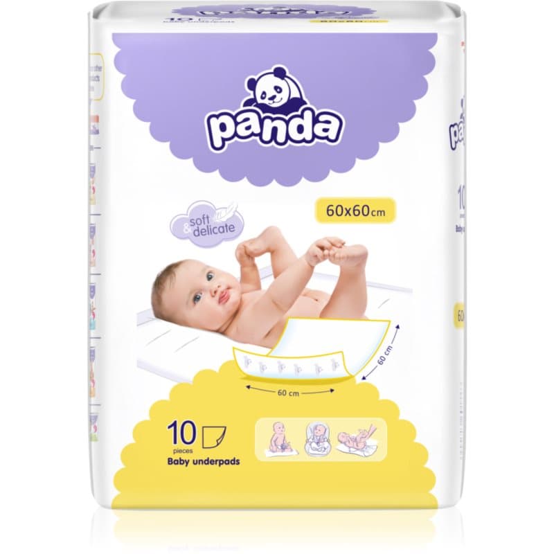 BELLA Baby Happy Panda Einweg-Wickelunterlagen 60x60cm 10 St.