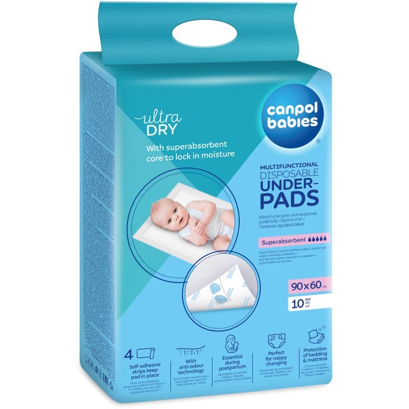 Canpol babies Disposable Underpads Einweg-Wickelunterlagen Super Absorbent 10 St.