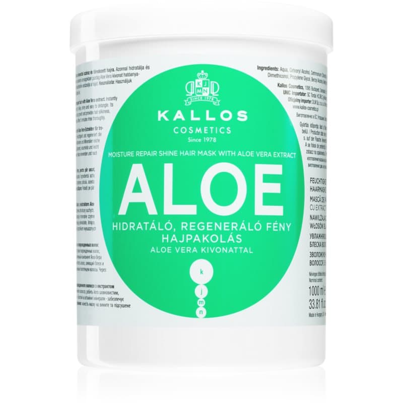 Kallos KJMN Professional Aloe Hydratisierende Maske mit Aloe Vera 1000 ml
