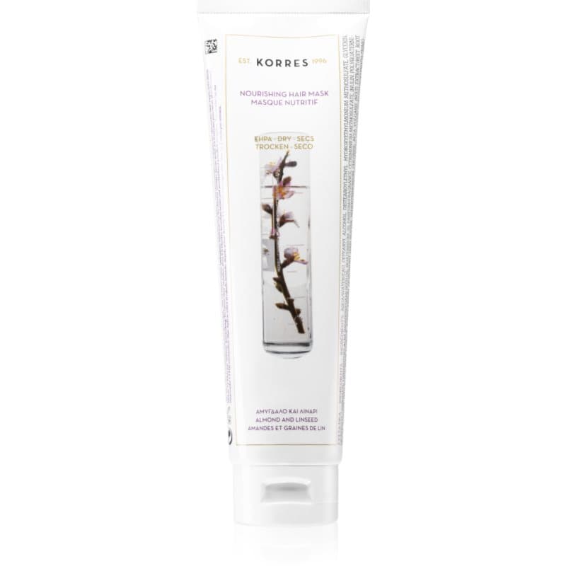 Korres Almond & Linseed Maske mit ernährender Wirkung für trockenes und beschädigtes Haar 125 ml