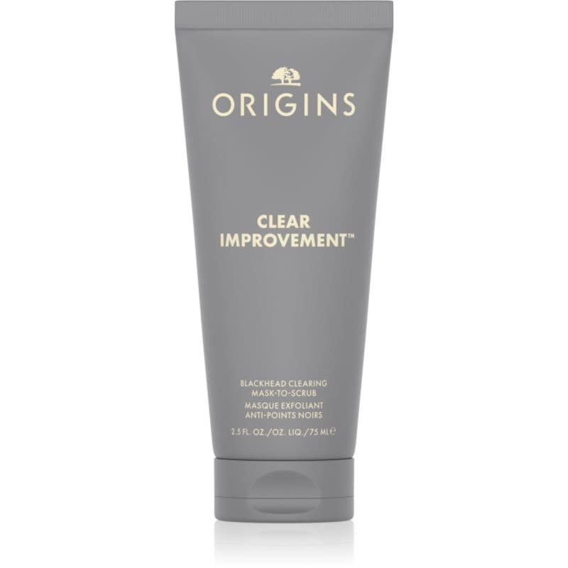 Origins Clear Improvement® Blackhead Clearing Mask-To-Scrub Maske zur Porenreinigung und gegen schwarze Mitesser 75 ml