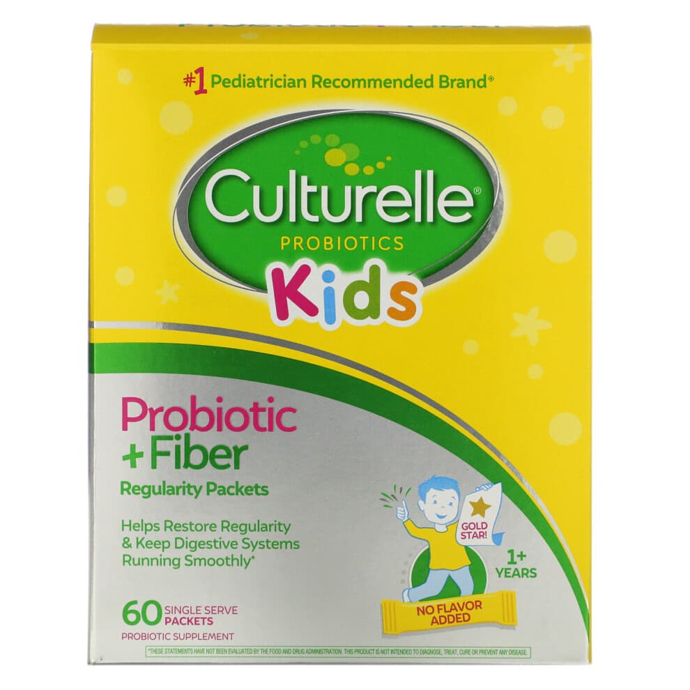 Culturelle, Kinder, Probiotika + Faser, 1+ Jahre, Geschmacksneutral, 60 Einzelportionen