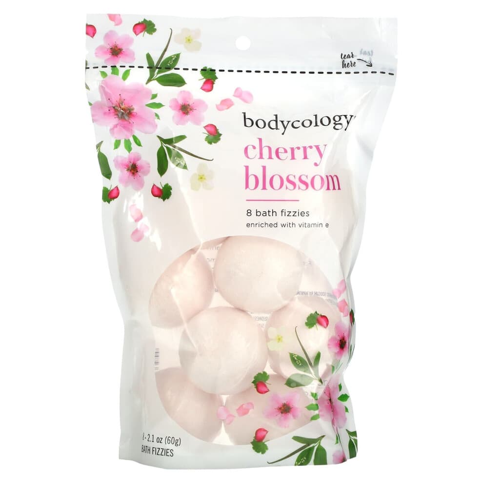 Bodycology, Kirschblüte, 8 Badebomben, 2,1 oz (60 g)