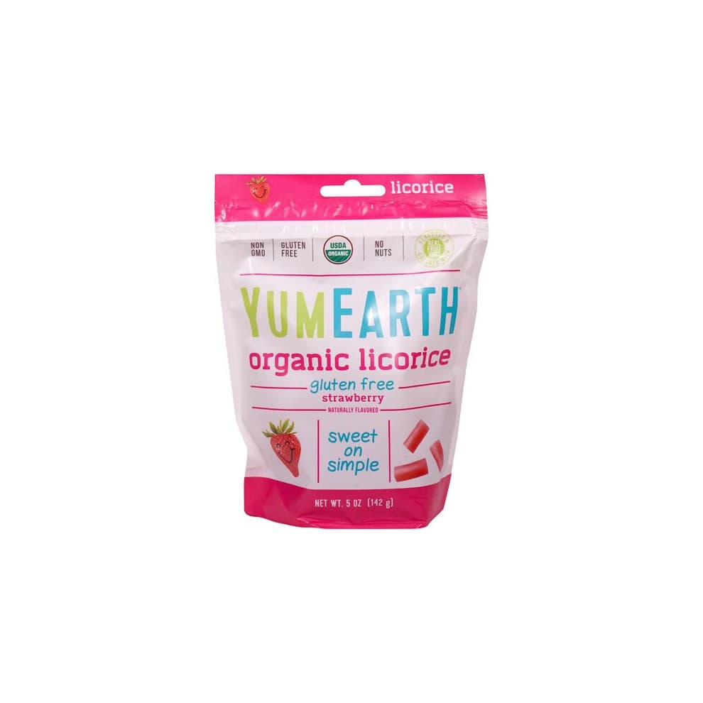 YumEarth, Glutenfreie Lakritz, Erdbeere, 5 oz (142 g)