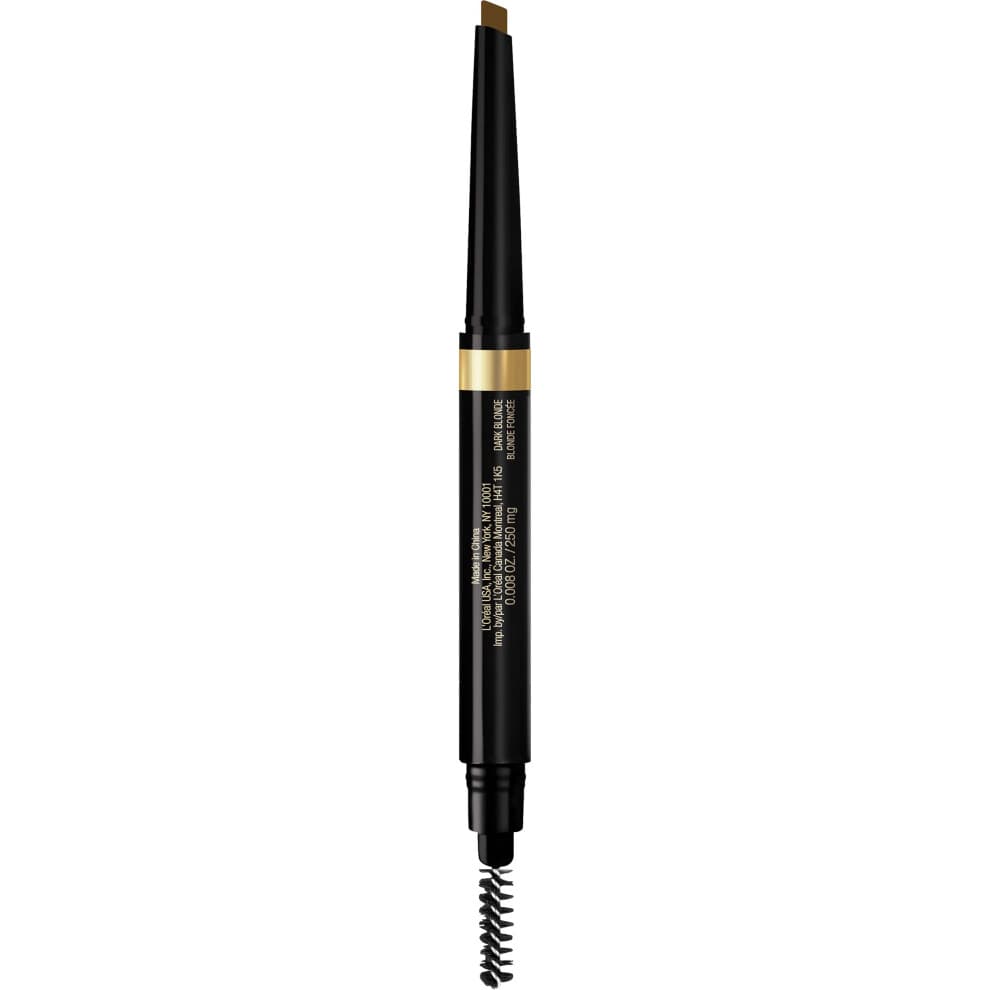 L'Oreal Paris Brow Stylist Shape & Fill Mechanischer Augenbrauen-Make-up-Stift, Dunkelblond, 0,008 oz.
