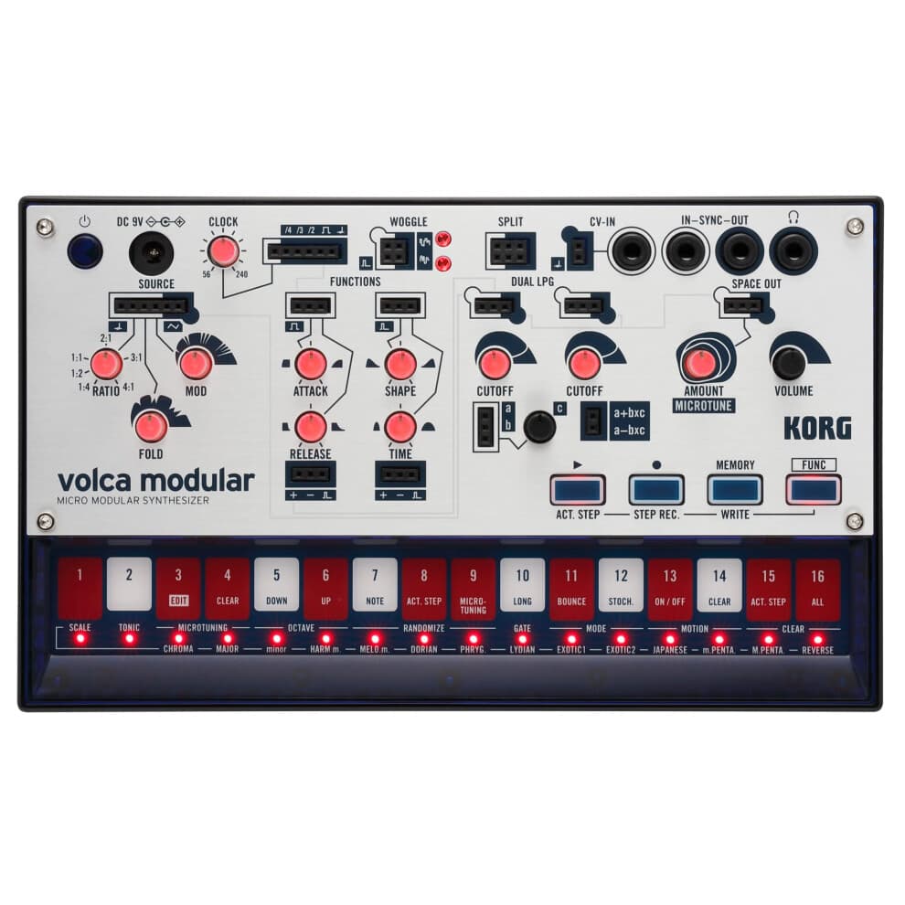 Korg Volca Modularer halbmodularer Synthesizer mit Sequenzer
