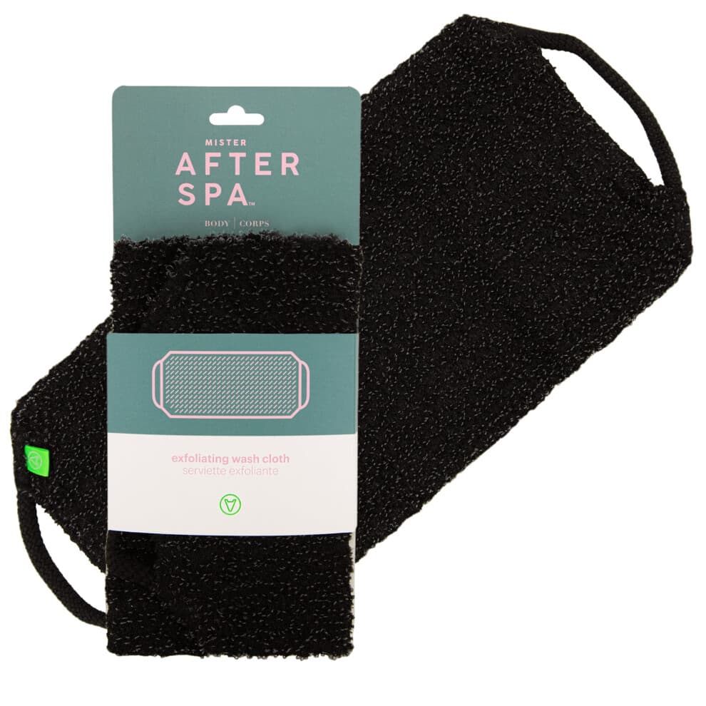 AfterSpa Peeling-Waschlappen Schwarz 1 Waschlappen