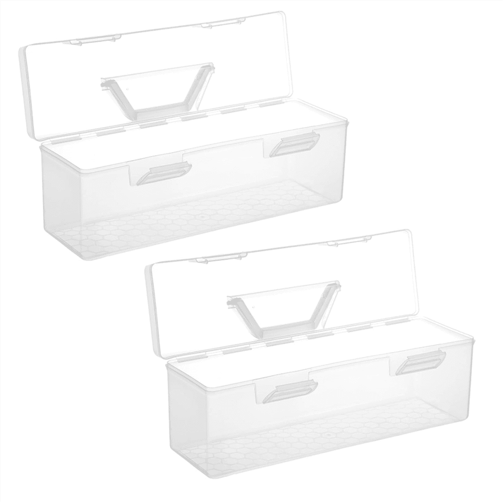 2 Stück Farbaufbewahrungsbox mit Bastelgriff, 30 Flaschenkapazität