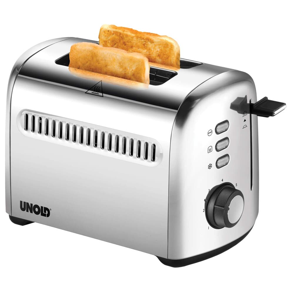 Toaster 2 Scheiben - Unold - 38326 - 790-950W - 7 Bräunungsstufen - Edelstahl
