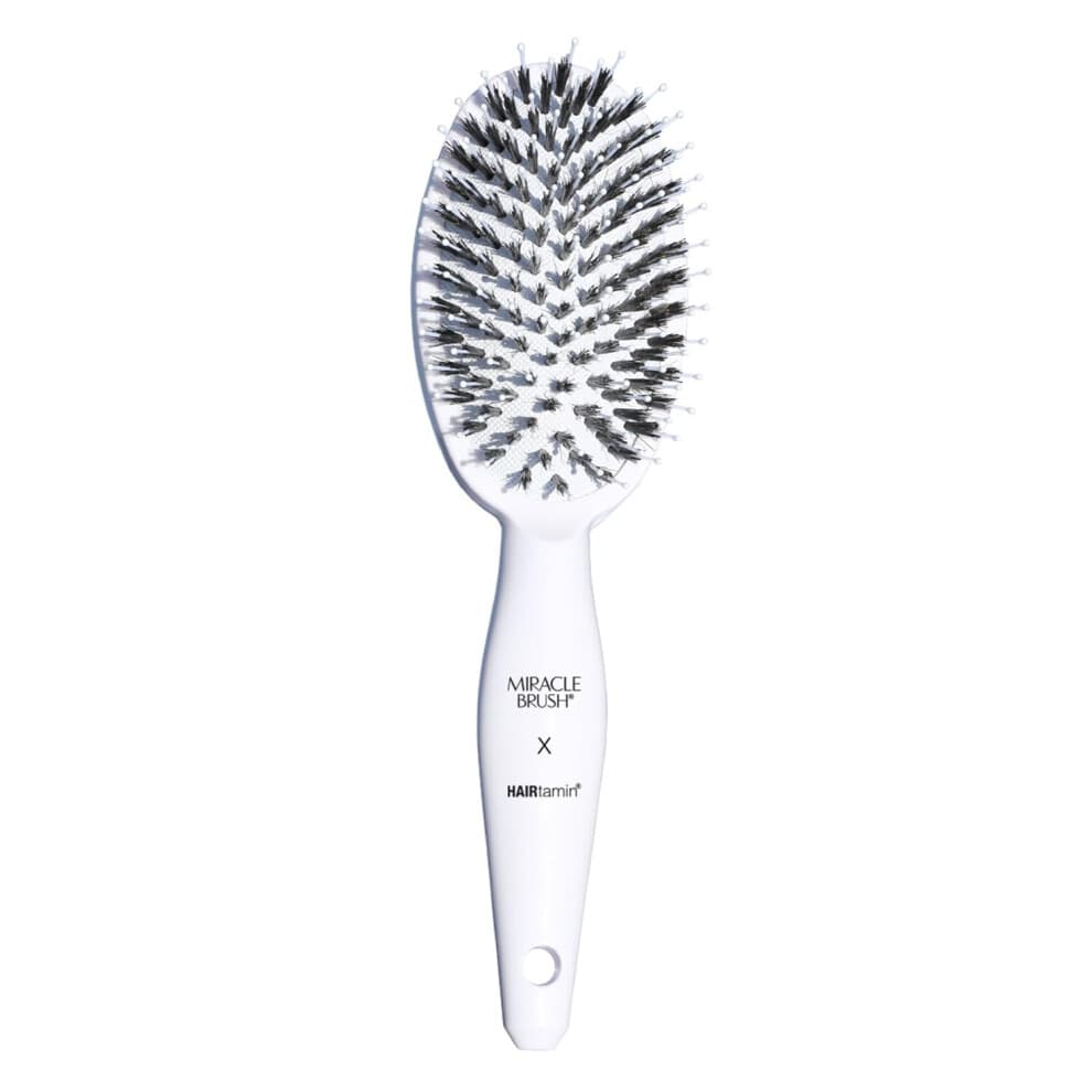 Hairtamin Haarb   rste f   r alle Haartypen | Paddelb   rste zum F   hnen, Entwirren und Gl   tten | Antistatisch, leicht und ergonomisch D