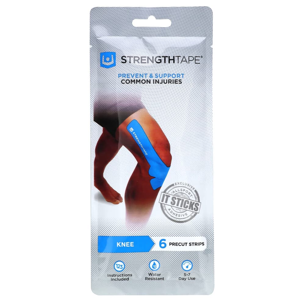 Strengthtape, Kinesiologie Sporttape, Knie, 6 Vorgeschnittene Streifen