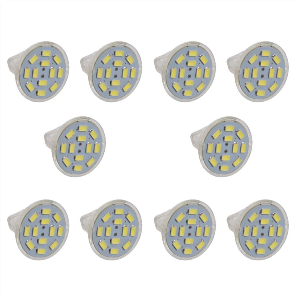6W GU4(MR11) LED Strahler MR11 12 SMD 5730 570 DC 12V, Weiß