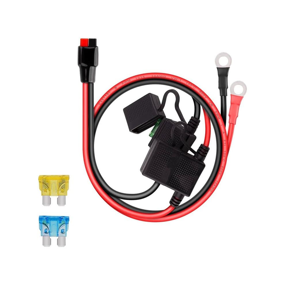 Doppelt positives ATC-10AWG-Kabel mit Ringkabelschuhen und 45A-Anschlüssen