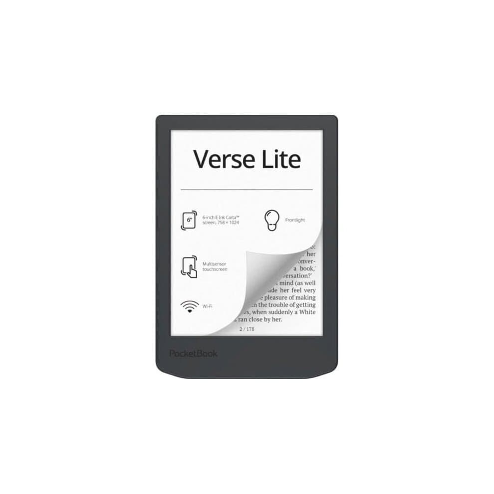 Ebook PocketBook Verse Lite 6" E Ink Carta 8GB Grau Touchscreen WiFi USB-C