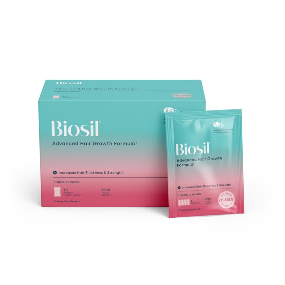 Biosil Advanced Hair Growth Formula  30 Pckchen  Frdert das Haar(wieder)wachstum, beugt Haarausfall und Haarausfall vor und erhht Dicke und