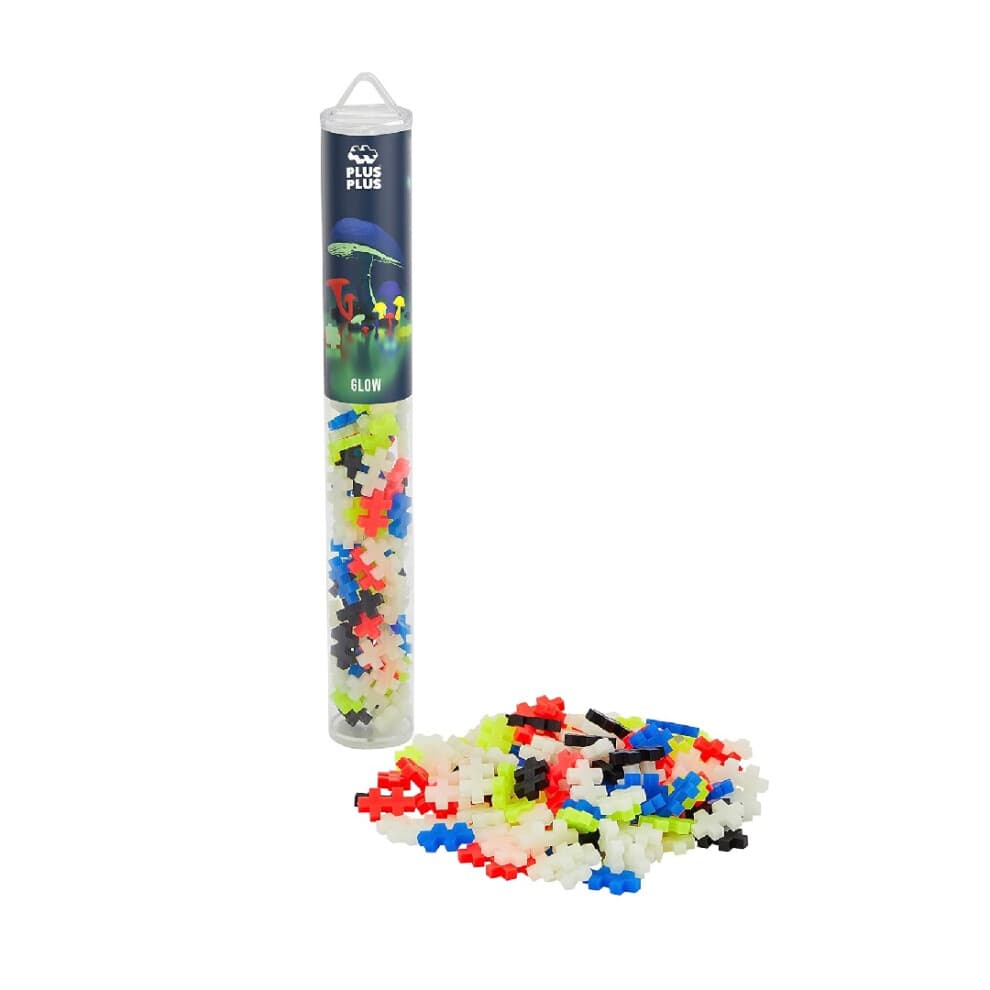 Plus-Plus Bausteine. Hauptröhre mit 100 Teilen.