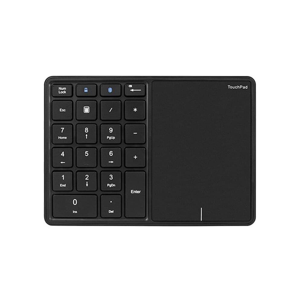 -Zifferntastatur mit Touchpad, Wiederaufladbare, Kabellose USB-Zifferntastatur für Android, Windows, IOS