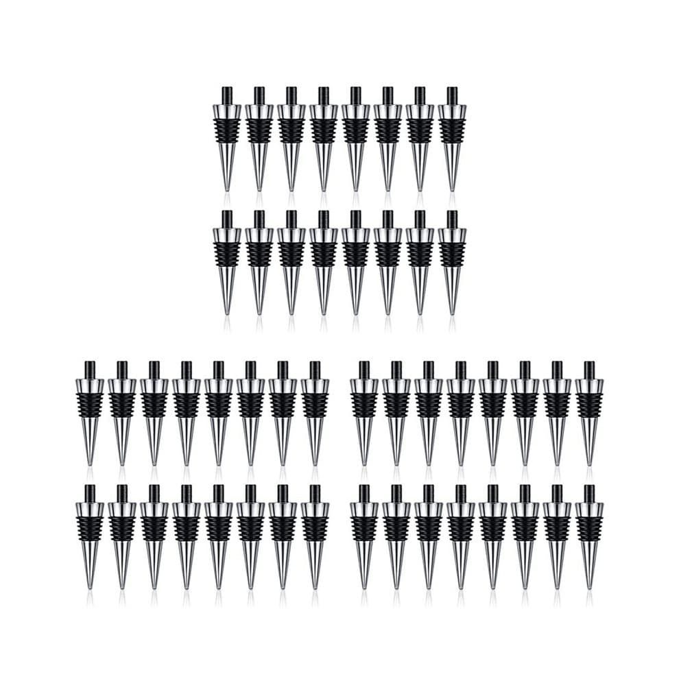 48 Stück Metall Korken Blanko Weinkorken Kit Wiederverwendbare Wein Korken Einsatz Set Hardware für Hochzeit Wein Party Bar DIY Drehen