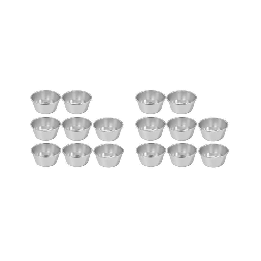 16 StüCk Einzelformen Puddingformen Tassen -Schokoladenschmelzpfannen Antihaft-Cupcake-Kuchen-Keks-Puddingform