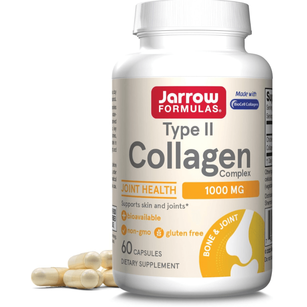 Jarrow Formulas, Typ II Kollagen Komplex, 1.000 mg, 60 Kapseln (500 mg pro Kapsel)