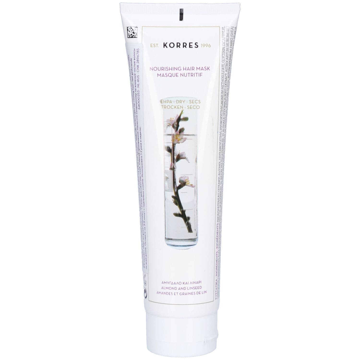 Korres Amandel & Lijnzaad Voedend Haarmasker ok Nlfrende 125 ml Haarkur