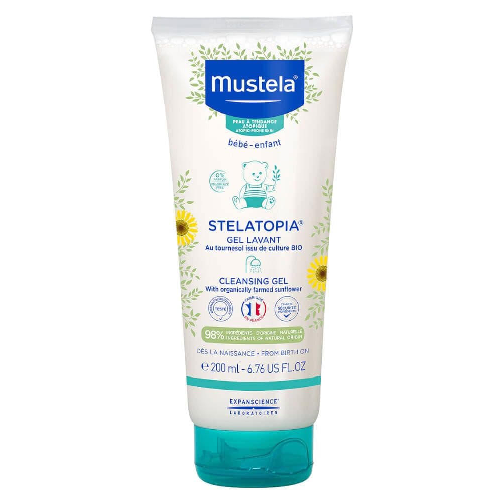 Mustela Stelatopia Reinigende Gel Atopische Huid 200 ml Waschgel