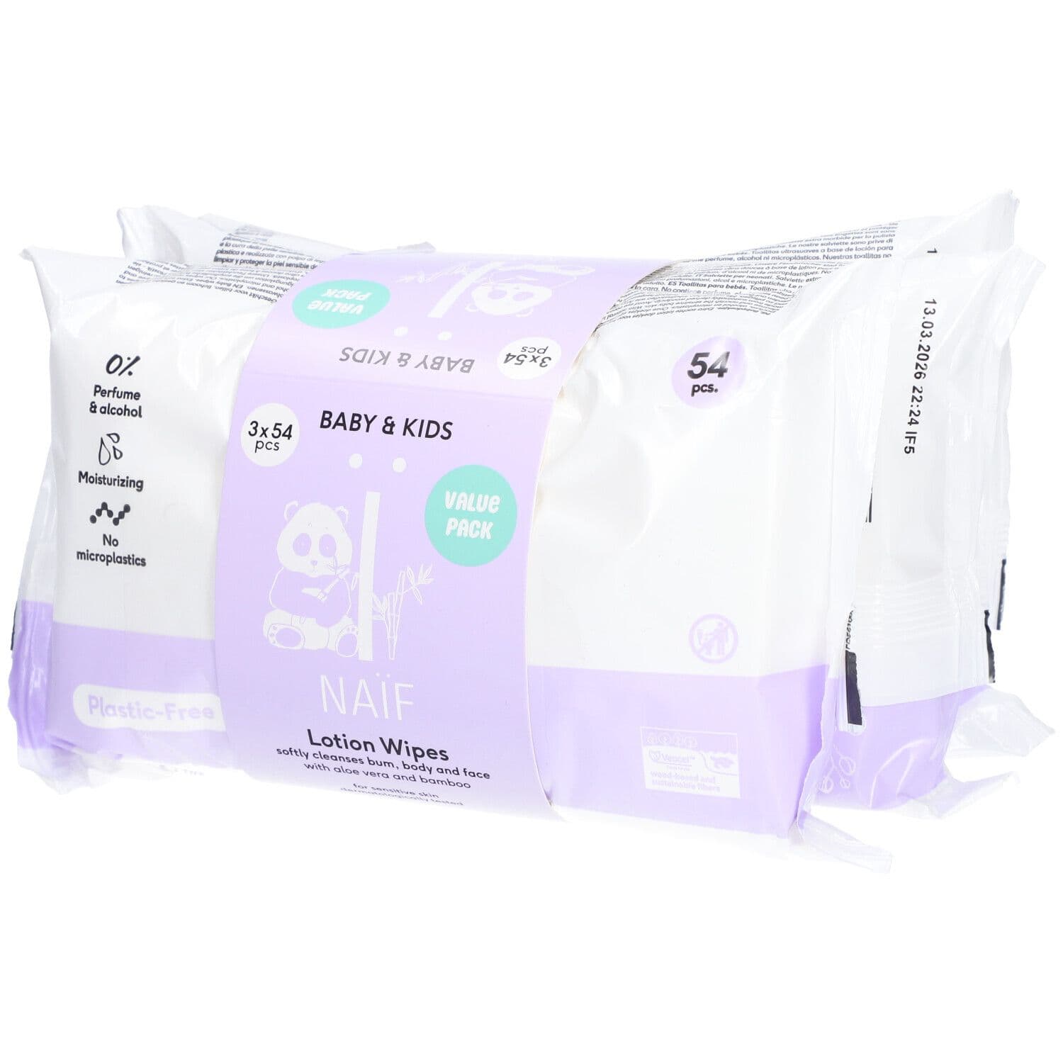Naif Baby & Kids Lotion Wipes 3x54 St Tücher
