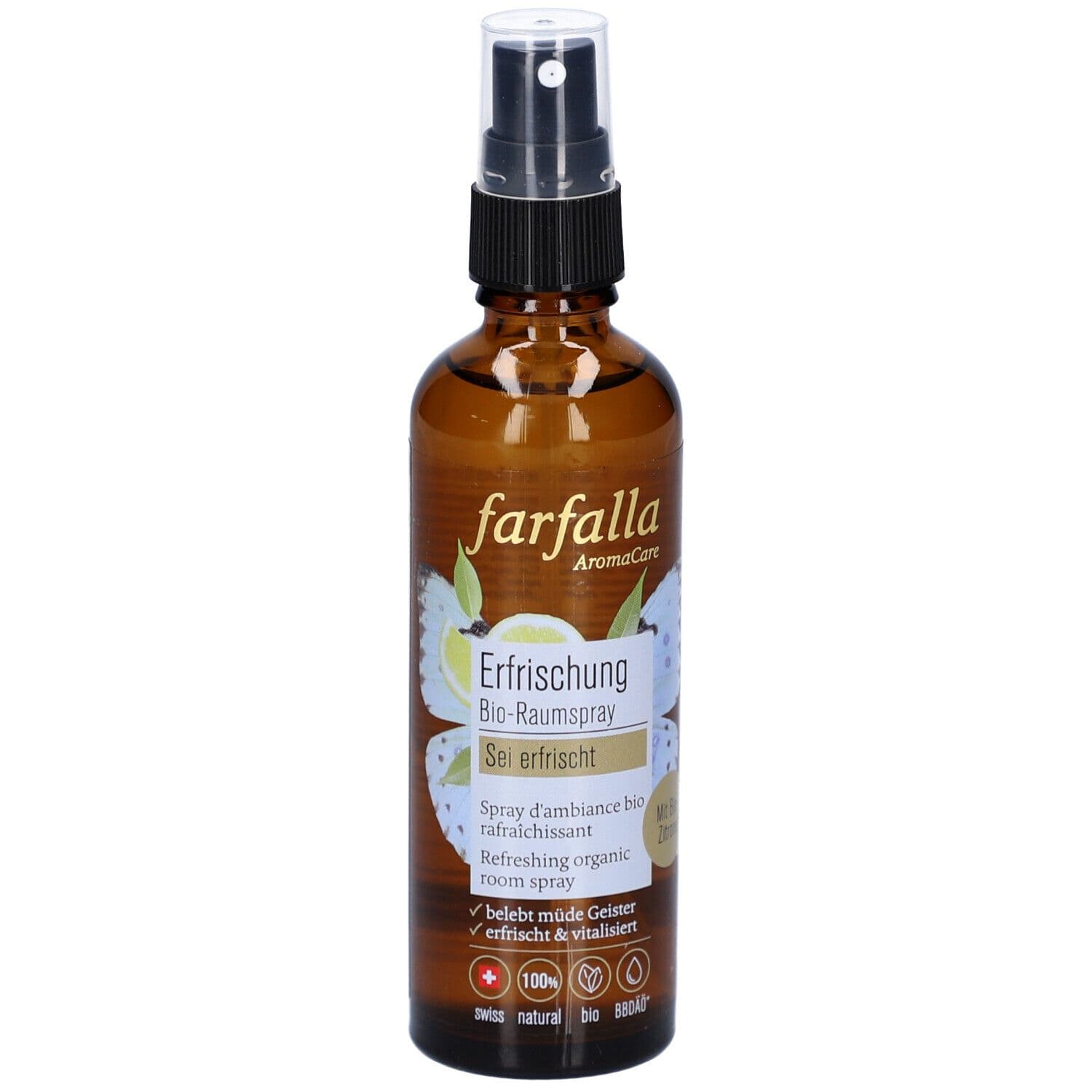 Farfalla Bio-Raumspray sei erfrischt Zitrone 75 ml Spray