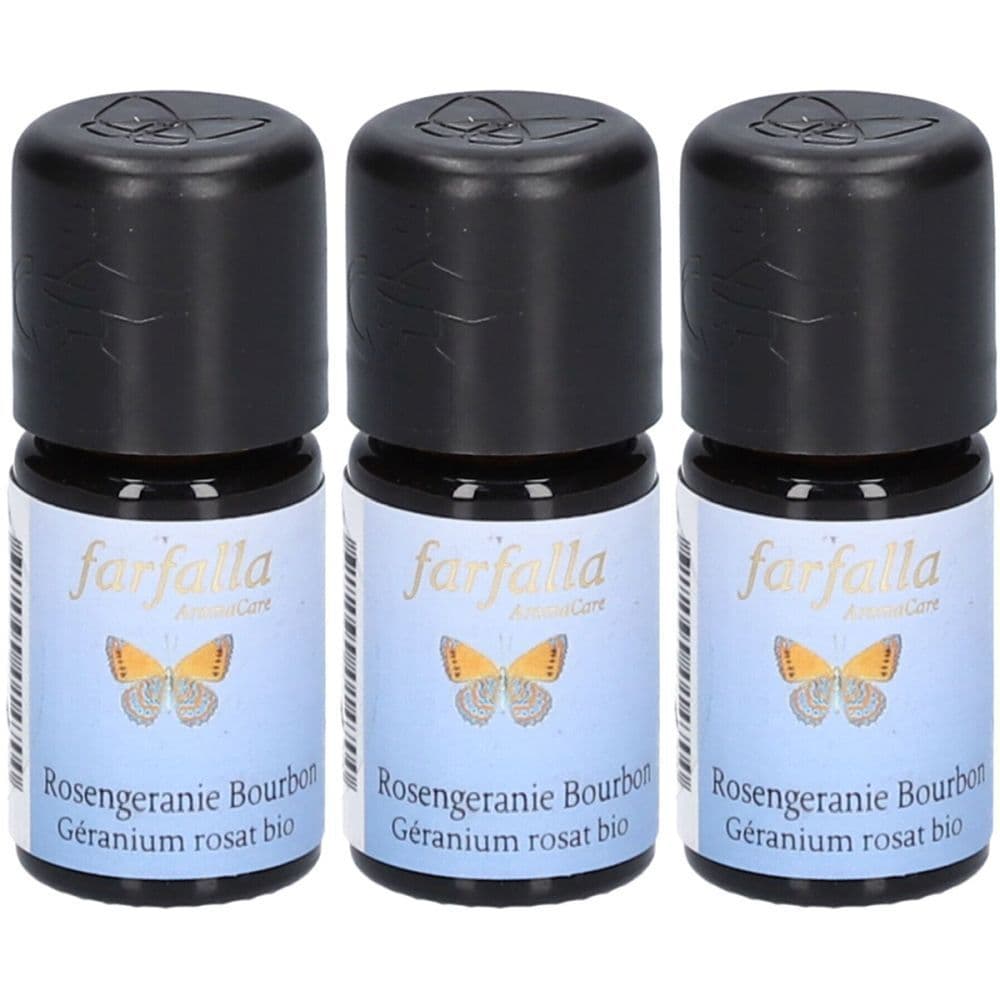 Farfalla Rosengeranie Bourb Äth/Öl Bio Cru 5 ml x3 3x5 Ätherisches Öl