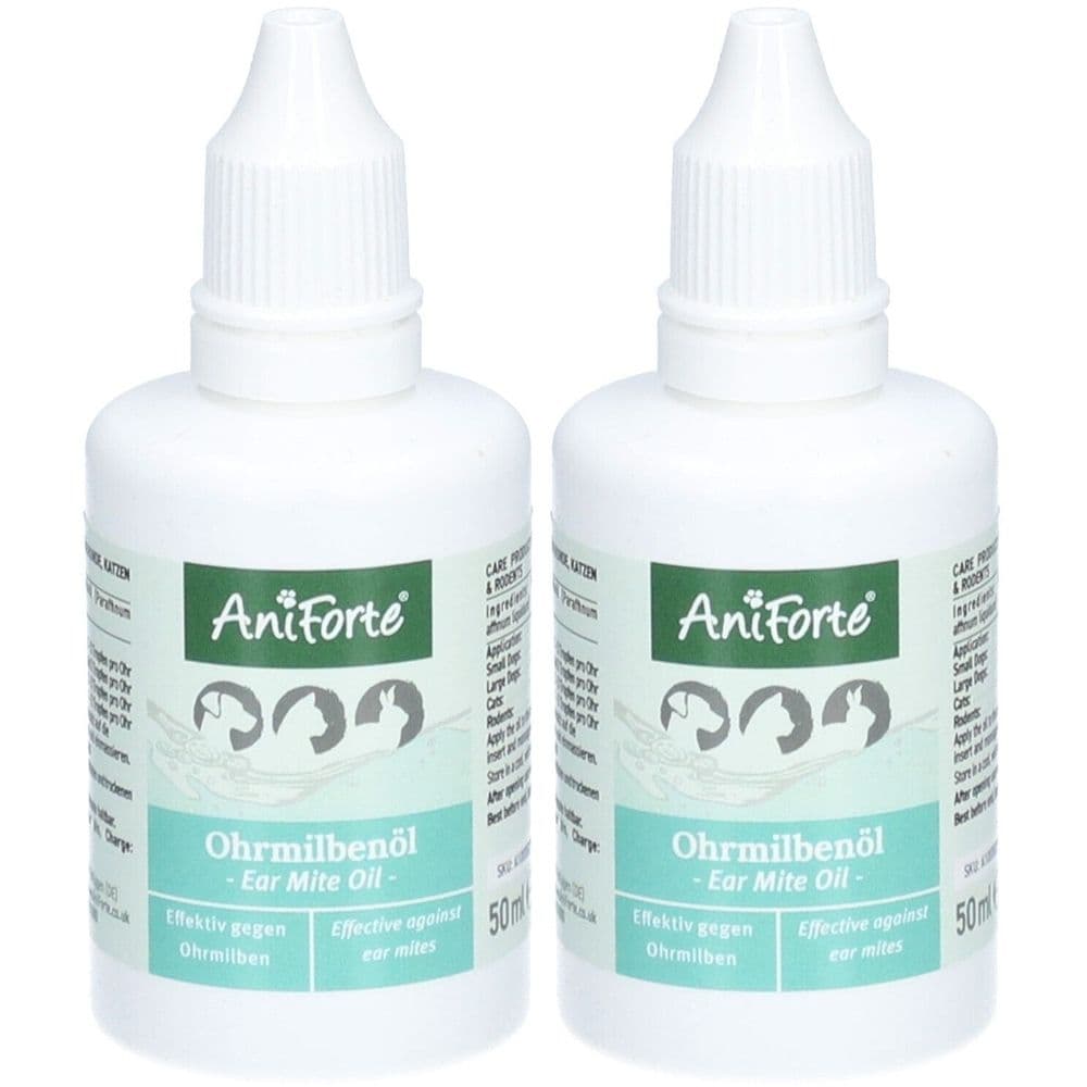 AniForte Ohrmilbenöl x2 2x50 ml Ohrentropfen